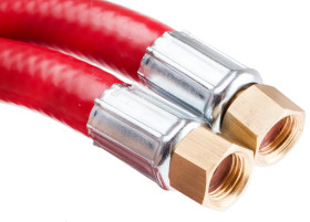 Przewód elastyczny, 20 barów, 1/4 cala BSP żeńskie, BSP żeńskie 1/4 cala