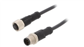 M12a08ml12aflsb001 Kabel Do Czujników/Automatyki 8Pin M12-M12 1M Wtyk Wtyk