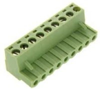 TLP-CPF9 Kostka zaciskowa, 9pin, prosta, z gniazdem raster 5,08 mm