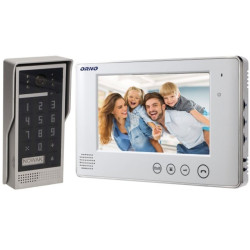 Zestaw VIDEODOMOF.CRUX biały z szyfr. VP-1049/W ORNO