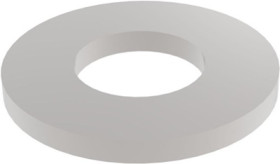 Washer, M5, H 1 mm, inner Ø 5.3 mm, outer Ø 10 mm, stainless steel, according to DIN 125/ISO 7089, BYB-3-16H864