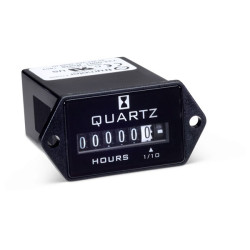 Trumeter 722-0001 Hour Meter 90-264VAC 50-60Hz 2-Hole Rect. Mount