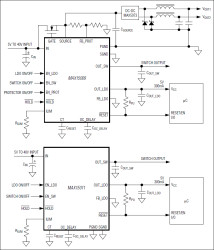 300mA LDO Regulators with Switched Output and Overvoltage Protector