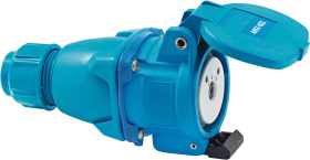 Złącze przemysłowe - zasilające 30A Gniazdo 230 V 1P+N+T brennenstuhl Niebieski Montaż na kablu IP55