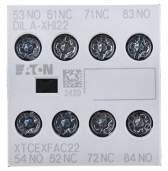 Styk pomocniczy Eaton 4 2NC + 2NO Śruba montaż czołowy