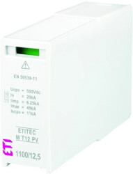 Moduł wymienny ogranicznika przepięć PV typ T1+T2 (B+C) MOD. M T12 PV 750/6,25 S 002440522
