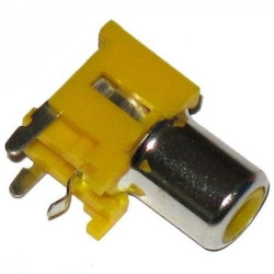 Gniazdo RCA (chinch) kątowe monowane do druku