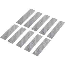 Toolcraft 1564163 Reflective Adhesive Strips 100x25mm 10 Pack Silver