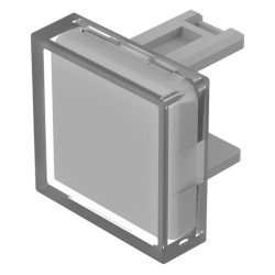 Soczewki do wskaźników, 31-955, Przezroczyste, bezbarwne, Kwadratowy, długość: 15.3