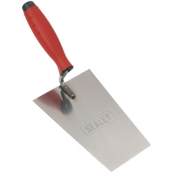 Sealey T1204 Stainless Steel Bucket Trowel with Rubber Handle 180mm