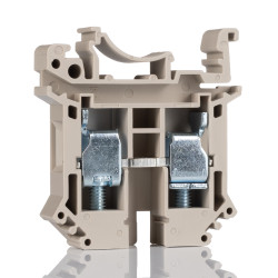 Kostka zaciskowa na szynie DIN RS PRO 24 → 6AWGŚruba 65 (CSA) A, 65 (UL) A, 76 (IEC) A 800 V