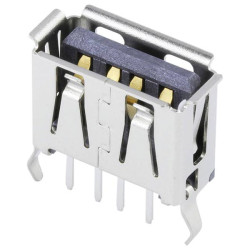 Molex 676432910 USB Socket Right-angle Type A Gold Flash 1Pc