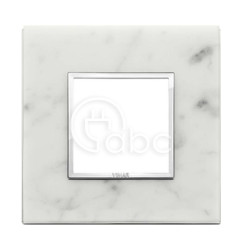 Ramka ozdobna Eikon Evo, 2M, Carrara White, 21642.51