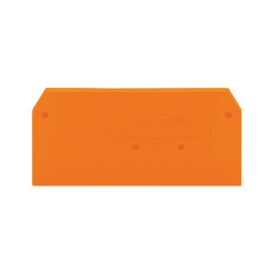 WAGO 280-309 2.5mm 2-cond. Disc. End &amp; Interm. Plate for 280-912 Orange