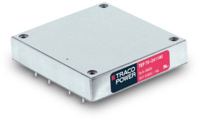 TracoPower TEP 75-7218WI Przetwornica DC/DC, element konstrukcyjny TEP 75-7218WI, 75 W, 48 V/DC, 1.6 A, 1 szt.
