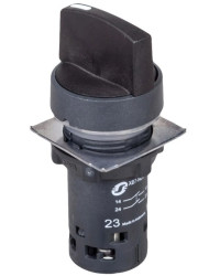 Przełącznik 3 położeniowy czarny 22mm 2Z bez samopowrotu XB7ND33