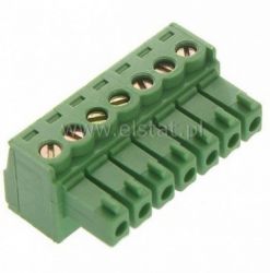 Listwa montaż. kątowa 7-zacisk. żeńska r=3,5mm