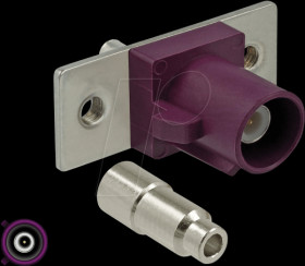 89819 FAKRA D plug spring pin for soldering 2 prepunched holes