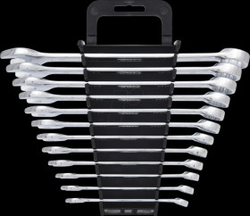 517.0052 Combination spanner set, angled, 12 pieces, 8 - 19 mm