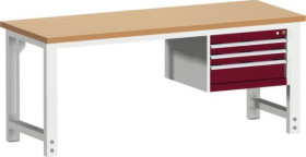 Stół warsztatowy Bott 41003473.24V, (S x G) 2000 mm x 750 mm