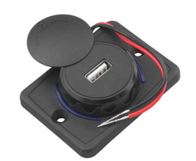 Ładowarka samochodowa USB 2,4A do montażu