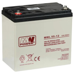 AKUMULATOR 12V/55AH-MWL MW POWER