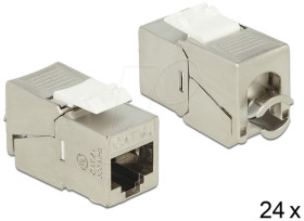 86479 Keystone Module RJ45 jack &gt; LSA Cat.6A compact 24 pieces