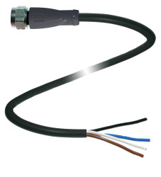 Pepperl+Fuchs 219632 Złącze konfekcjonowane czujnika/aktuatora V1-GV4A-BK5M-PUR-U, piny: 4, 5 m, 1 szt.