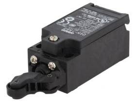 D4N-1A62 Wyłącznik krańcowy z dźwignią o promieniu 20mm i rolką z tworzywa Ø12mm