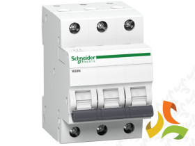 Wyłącznik nadprądowy B 63A 3P 6kA Acti9 A9K01363 SCHNEIDER ELECTRIC