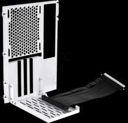 O11DMINI-1W-4 Lian Li mini riser card + PCI bezel, PCIe 4.0, 200 mm, white