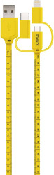 Kabel USB Schwaiger WKU310511 WKU310 511, USB-A na USB-C® + USB-Micro-B + Apple Lightning, 1.20 m
