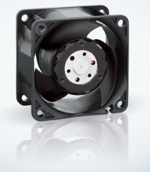 DC axial fan, 24 V, 60 x 60 x 32 mm, 5.09 m³/h, 43 dB, ball bearing, ebm-papst 614 J/2 HHPR-010