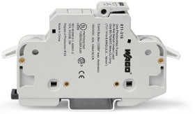 Oprawa bezpiecznikowa Mocowanie szynowe rozmiar: 10 x 38mm 30A 600V ac WAGO