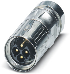 Plug, M17, 6 pole, crimp connection, SPEEDCON locking, straight, 1242343