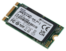 SSD MTS410M M.2 64 GB, Wewnętrzny Nadaje Się Do Zastosowań Przemysłowych, Transcend MLC 70 °C 0 °C