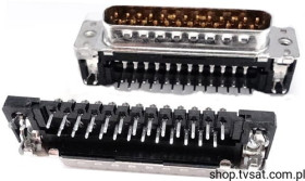 09653626816 Socket D-SUB DB25 THT HARTING