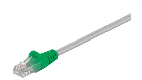 Cat 5E Kabel Krosowany, U/Utp, Szary, Zielony - Długość Kabla 0.5 M