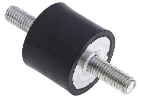 Podstawka antywibracyjna M8 średnica 30mm wysokość całkowita 25mm Cylinder męski-męski