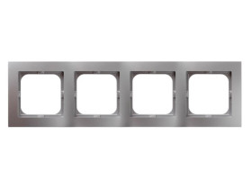 AS Ramka 4 poczwórna srebrna R-4G/18 OSPEL