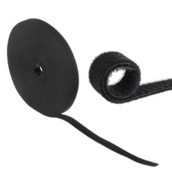 Organizator kabli taśma rzep dwustronna 20mm*15,3m Maclean MCTV-542 czarna MCTV-542