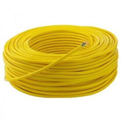 Kabel przemysłowy poliuretanowy PUR / H07BQ-F 3x1,5mm2 żółty 450/750V zewnętrzny olejoodporny linka Elektrokabel /10m/