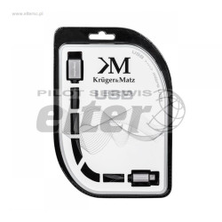 Wtyk MicroUSB - Gniazdo USB K&M na kablu 0,2m