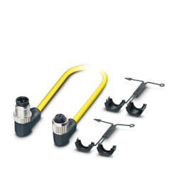 Kabel do siłownika/czujnika ze złączem Złącze M12 liczba rdzeni 4 długość 1.5m Rodzaj A Męskie Złącze B Złącze M12