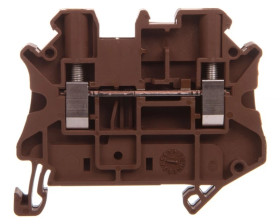 Złączka szynowa 2-przewodowa 4mm2 brązowa Ex UT 4-MTD BN 3047714 /50szt./