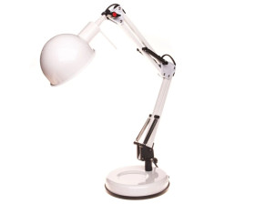 Lampka biurkowa max 10W LED E14 IP20 II klasa PIXA KT-40-W biały 19300