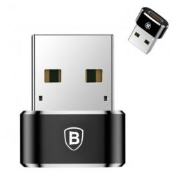 BASEUS Adapter OTG Przejściówka USB 2.0 A / typ-C (wtyk / gniazdo) 3A