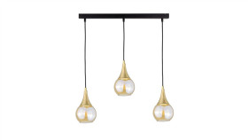 Lampa Wisząca Nowoczesna 3Xe27 Lacrima Honey/Gold