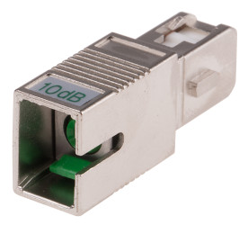 Tłumik światłowodowy 10dB Jednomodowy SC APC RS PRO