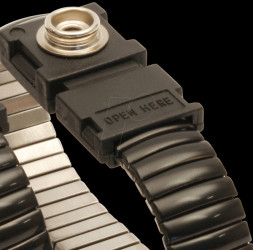 0 910900 000006 ESD metal wrist strap, M press-stud 10 mm